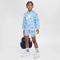 Nike Flow-Ral Little детские Printed Pullover Толстовка с капюшоном синий