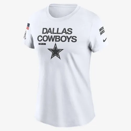 Dallas Cowboys Salute to Service City Edge женская Nike NFL футболка цвет белый