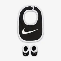 Nike Swoosh Bib and Booties Box комплект Baby комплект колір чорний