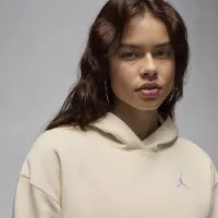 Nike Jordan Brooklyn Fleece жіноча Pullover Толстовка з капюшоном колір коричневий