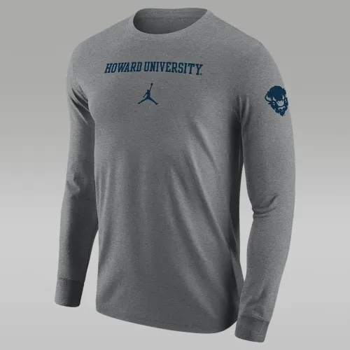 Howard чоловічі Nike College Long-Sleeve футболка колір сірий