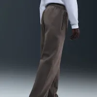 Nike Solo Swoosh мужские Fleece Open-Hem Pants цвет серый