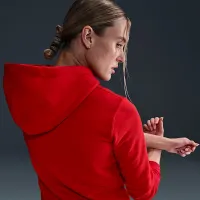 Nike женская волейбольные Pullover Толстовка с капюшоном цвет красный