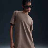 Nike Sportswear Chill Knit женская оверсайз футболка Костюм цвет коричневый