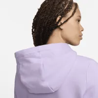 Nike Sportswear Club Fleece женская Pullover Толстовка с капюшоном цвет фиолетовый