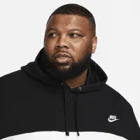 Nike Club Fleece чоловічі French Terry Color-Blocked Толстовка з капюшоном колір чорний