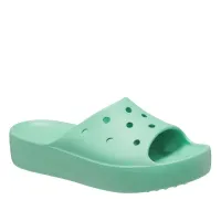 Шлёпанцы Crocs Classic Platform Slide 208180-3UG - Зеленые