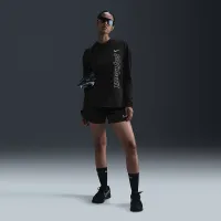 Nike женская Dri-FIT Long-Sleeve Softball Толстовка с капюшоном цвет черный