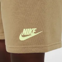 Nike Sportswear Little дитячі On the Move Printed Tee and French Terry шорти комплект колір коричневий