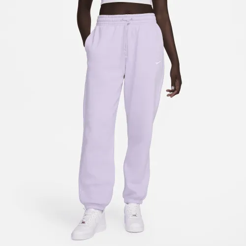 Nike Sportswear Phoenix Fleece женская С высокой Талией оверсайз Sweatpants цвет фиолетовый