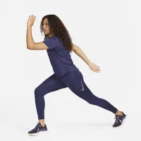 Nike Fast жіноча Mid-Rise 7/8 Graphic лосіни з кишенямиколір фіолетовий
