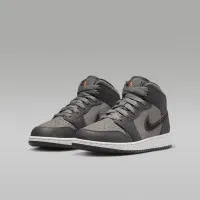Nike Air Jordan 1 Mid SE Big дитячі Кросівки колір сірий