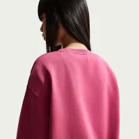 Nike Sportswear Phoenix Fleece жіноча оверсайз Crew-Neck світшот колір фіолетовий