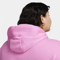Nike Sportswear Phoenix Fleece женская оверсайз Pullover Толстовка с капюшоном (большие размеры) цвет красный