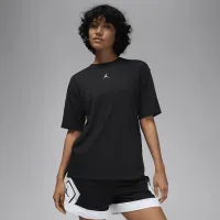 Nike Jordan Sport жіноча Diamond Short-Sleeve Top колір чорний