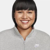 Nike Sportswear Club Fleece жіноча 1/2-Zip світшот (великі розміри) колір сірий