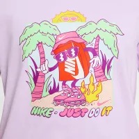 Nike Sportswear Big дитячі футболка колір фіолетовий
