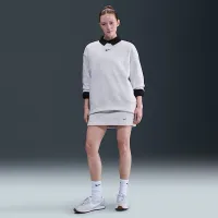 Nike Sportswear Phoenix Fleece женская оверсайз Crew-Neck свитшот цвет коричневый