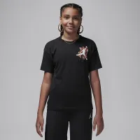 Nike Jordan Big детские Floral Jumpman футболка цвет черный