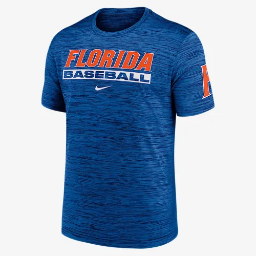 Florida Gators Velocity Baseball Wordmark Stack чоловічі Nike Dri-FIT College футболка блакитний