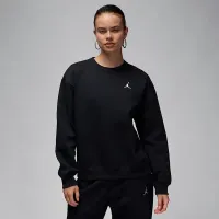 Nike Jordan Brooklyn Fleece жіноча Crew-Neck світшот колір чорний