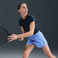 NikeCourt Heritage жіноча Mid-Rise Fleece Tennis шорти блакитний