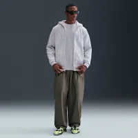 Nike Club мужские Full-Zip Fleece Толстовка с капюшоном цвет коричневый
