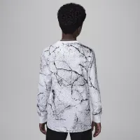 Nike Jordan Big детские Jumpman Cement Long Sleeve футболка цвет белый