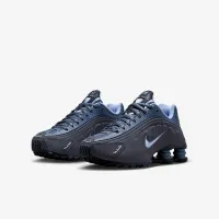 Nike Shox R4 Big детские (для мальчиков) Кроссовки синий
