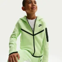 Nike Sportswear Tech Fleece Big детские Full-Zip Толстовка с капюшоном цвет зеленый
