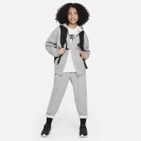 Nike Sportswear Club Fleece Big детские оверсайз Full-Zip Толстовка с капюшоном цвет серый