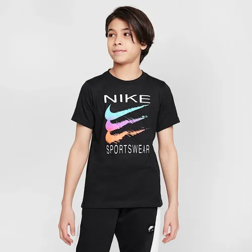 Nike Sportswear Big детские футболка цвет черный