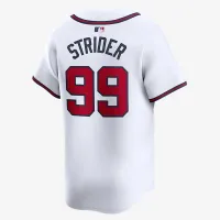 Spencer Strider Atlanta Braves чоловічі Nike Dri-FIT ADV MLB Limited Jersey колір білий
