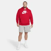 Nike Sportswear Club Fleece мужские Graphic Pullover Толстовка с капюшоном цвет красный