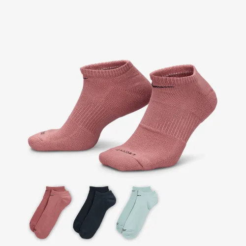 Nike Everyday Plus Cushion тренировочные No-Show носки (3 пары) многоцветный