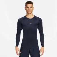 Nike Pro мужские Dri-FIT Tight Long-Sleeve Fitness Top синий