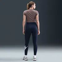 Nike Sportswear Classics женская С высокой Талией Graphic лосины синий