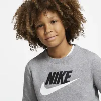 Nike Sportswear Club Fleece Big детские (для мальчиков) Crew цвет серый