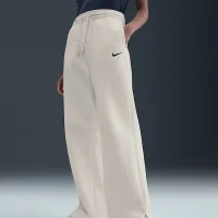 Nike Sportswear Phoenix Fleece жіноча З високою талією Wide-Leg Pants колір білий