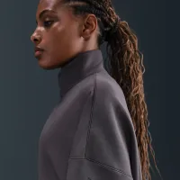 Nike 24.7 ImpossiblySoft жіноча Dri-FIT оверсайз 1/2-Zip Top колір сірий