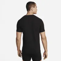 Nike Dri-FIT Essential хлопковыеStretch мужские Slim Fit Crew Neck Undershirt (2 пары) цвет черный