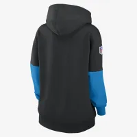 Carolina Panthers Sideline Essential жіноча Nike NFL Pullover Толстовка з капюшоном колір чорний