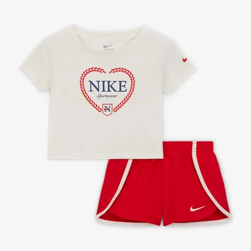 Nike Dri-FIT Game, Swoosh, Match! Baby 2-Piece Solid набор цвет красный