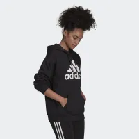 Кофта/футболка adidas Essentials Logo Boyfriend Fleece Толстовка з капюшоном HD1756 - Чорні