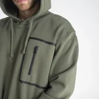 Кофта/футболка Alpha Industries Taped Pocket Hoody 138332142 - зеленая