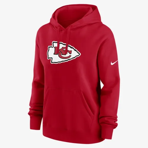 Kansas City Chiefs Club женская Nike NFL Pullover Толстовка с капюшоном цвет красный