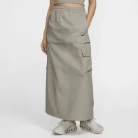 Nike Sportswear Essential жіноча Mid-Rise Woven Cargo Midi спідниця колір зелений