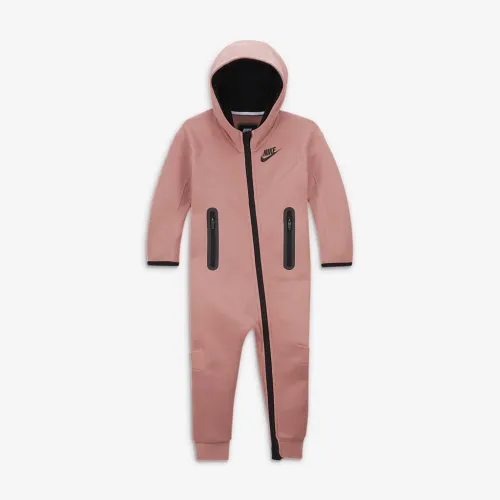 Nike Sportswear Tech Fleece Hooded Coverall Baby Coverall Pink