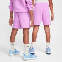 Nike Sportswear Club Fleece Big дитячі French Terry шорти колір фіолетовий