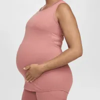 Nike (M) One женская Dri-FIT Slim-Fit Tank Top (Maternity) Pink
